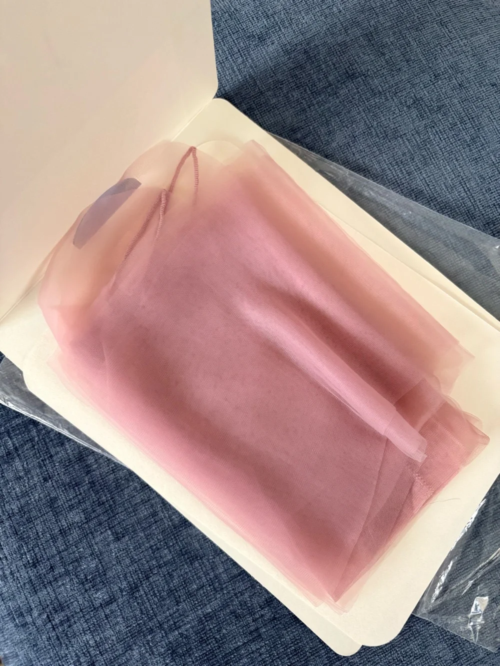 VTG Victoria’s Secret Rose Pink Sheer Nylon Demi Toe Stockings Size M